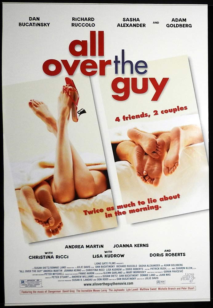 ALL OVER THE GUY Original US One Sheet Movie poster Lisa Kudrow Christina Ricci
