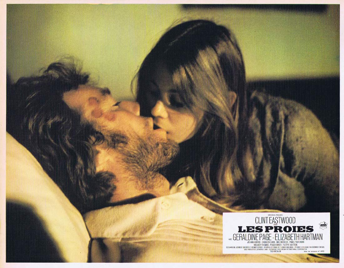 THE BEGUILED Original French Lobby Card 3 Clint Eastwood Geraldine Page Don Siegel