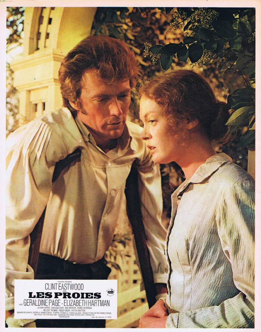 THE BEGUILED Original French Lobby Card 5 Clint Eastwood Geraldine Page Don Siegel
