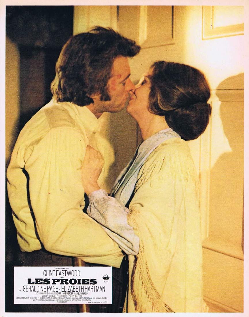THE BEGUILED Original French Lobby Card 6 Clint Eastwood Geraldine Page Don Siegel