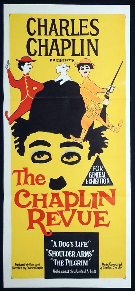 THE CHAPLIN REVIEW Original Daybill Movie poster Charlie Chaplin