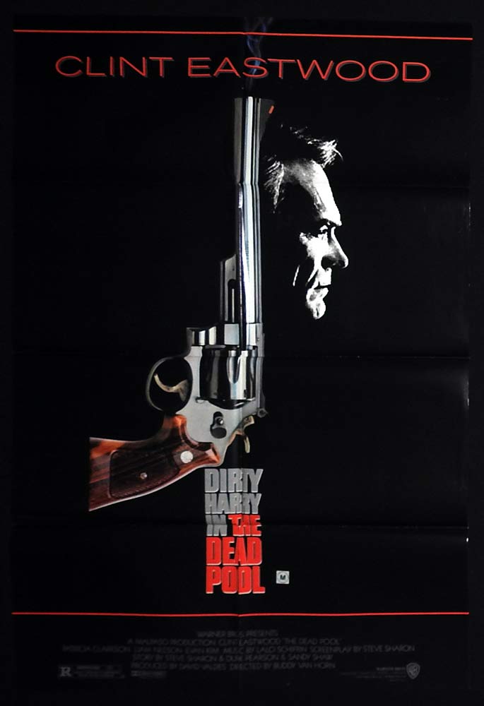 THE DEAD POOL Original One Sheet Movie poster Clint Eastwood Dirty Harry