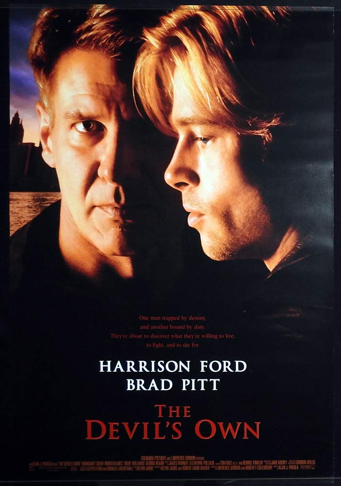 THE DEVIL’S OWN Original US One Sheet Movie poster Harrison Ford Brad Pitt