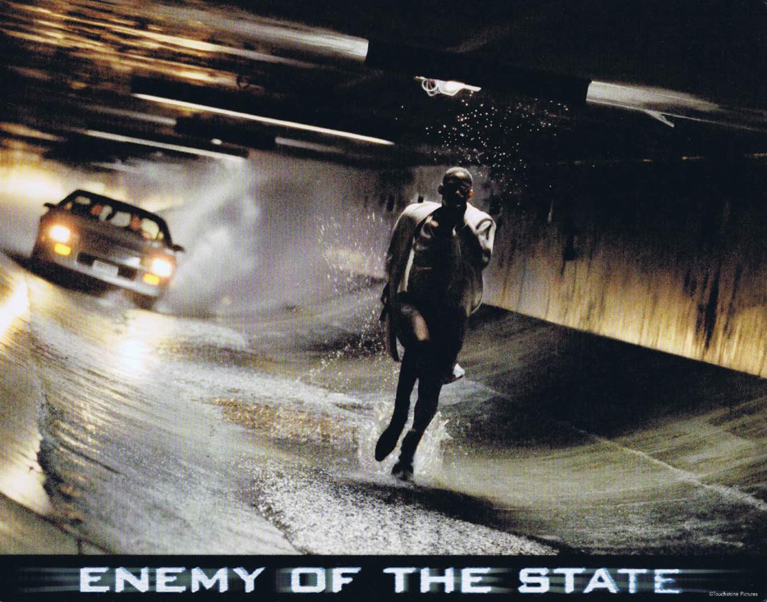 ENEMY OF THE STATE Original Lobby Card 6 Will Smith Gene Hackman Jon Voight