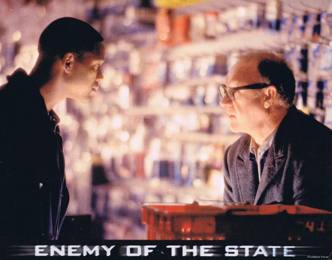 ENEMY OF THE STATE Original Lobby Card 8 Will Smith Gene Hackman Jon Voight