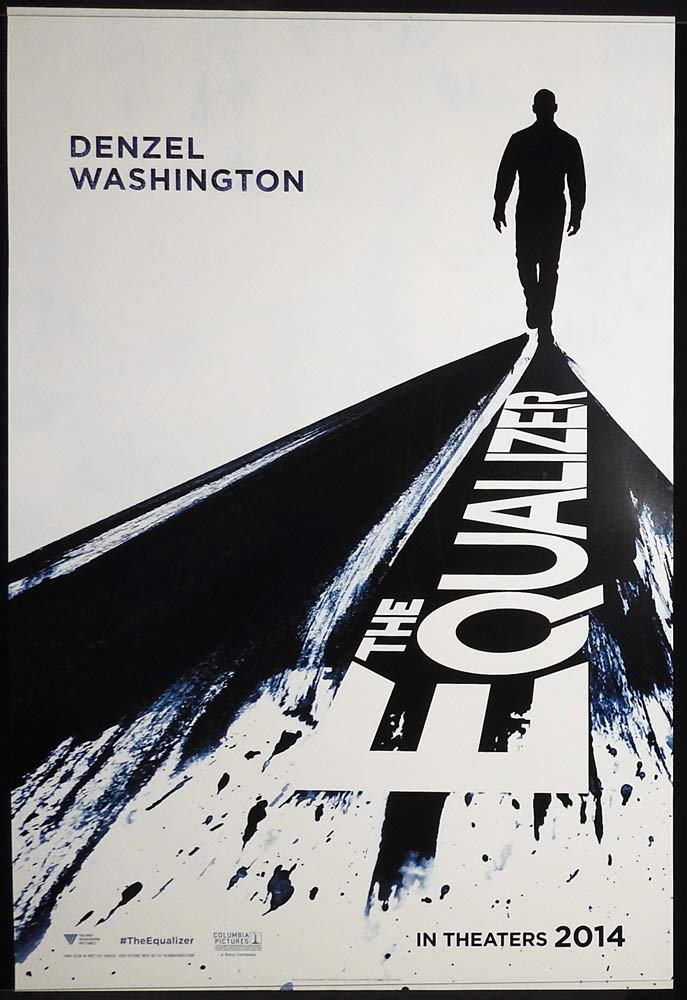 THE EQUALIZER Original US One Sheet Movie poster Denzel Washington Bill Pullman