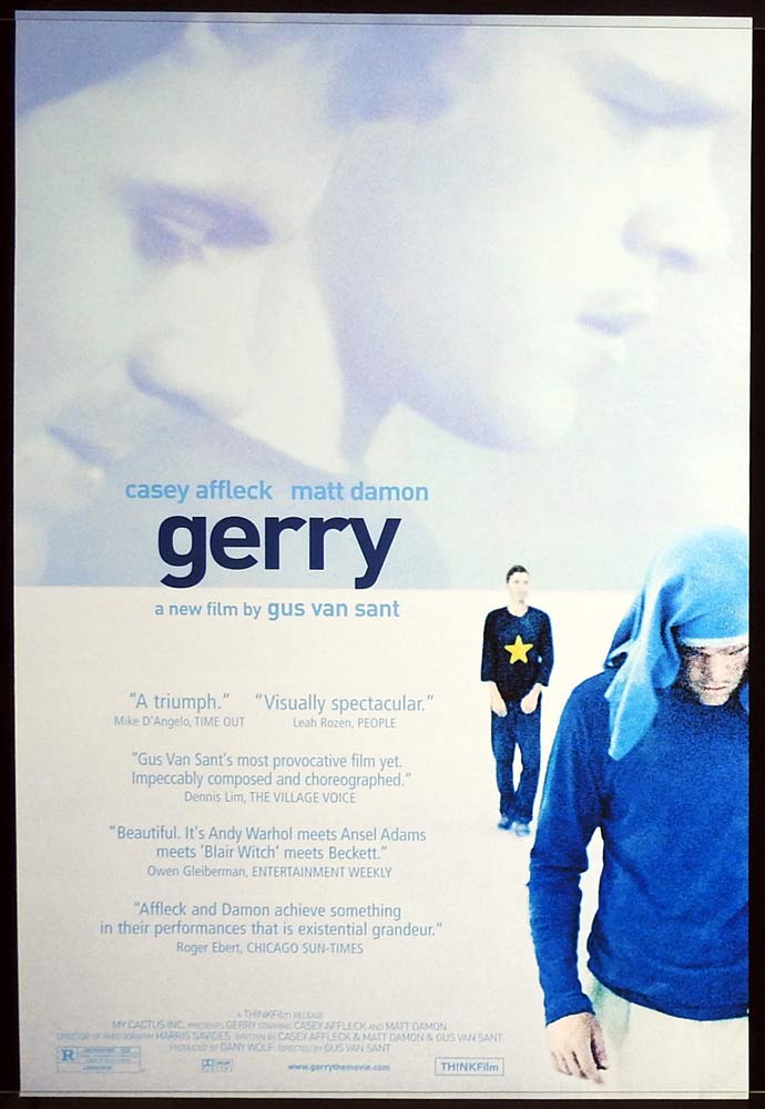 GERRY Original US One Sheet Movie poster Matt Damon Casey Affleck
