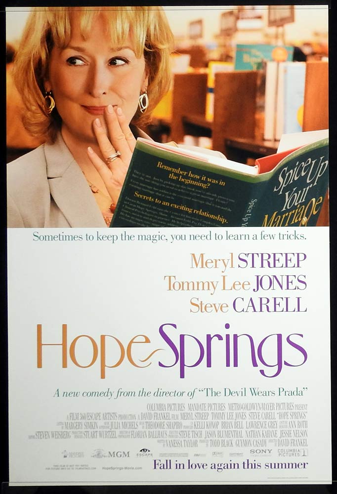 HOPE SPRINGS Original ADV US One Sheet Movie poster Meryl Streep Tommy Lee Jones Steve Carell