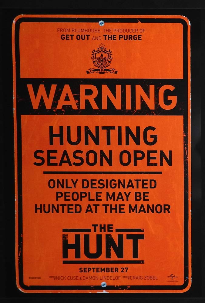 THE HUNT Original US One Sheet Movie poster Betty Gilpin Emma Roberts Horror