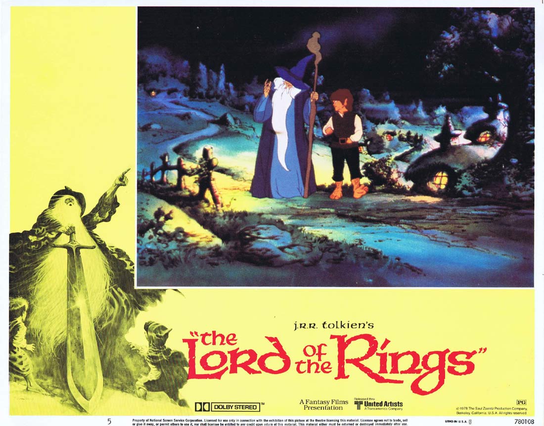 THE LORD OF THE RINGS Original Lobby Card 5 Ralph Bakshi Christopher Guard