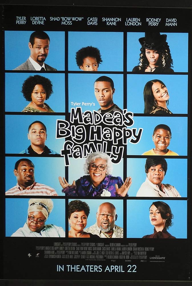 MADEAS BIG HAPPY FAMILY Original ADV One Sheet Movie poster Tyler Perry