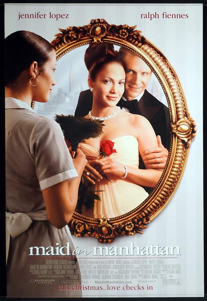 MAID IN MANHATTAN Original  One Sheet Movie poster Jennifer Lopez Ralph Fiennes