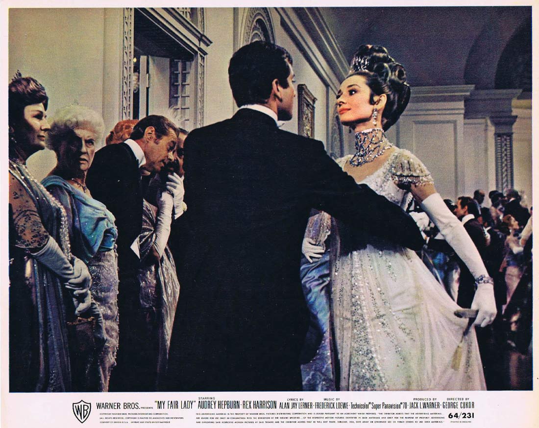 MY FAIR LADY Original 8 x 10 Lobby Card 1 Audrey Hepburn Rex Harrison Stanley Holloway