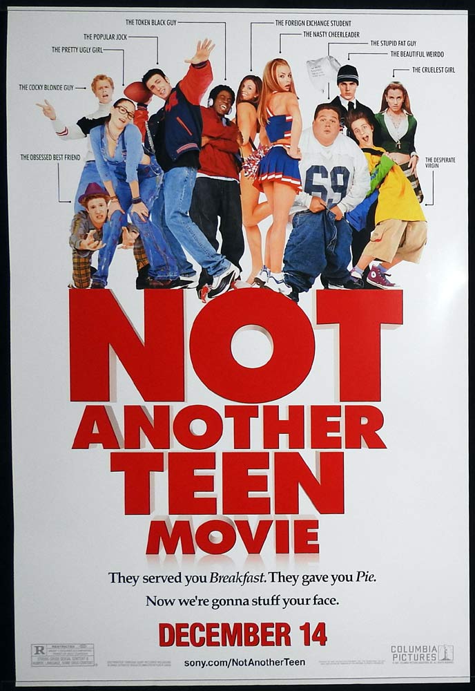 NOT ANOTHER TEEN MOVIE Original US ADV One Sheet Movie poster Chyler Leigh Chris Evans
