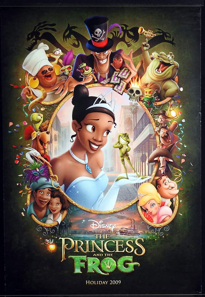 THE PRINCESS AND THE FROG Original ADV US One Sheet Movie poster Disney