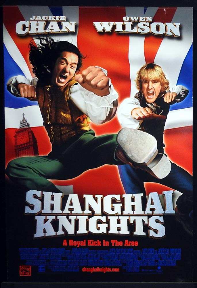 SHANGHAI KNIGHTS Original US One Sheet Movie Poster Jackie Chan Owen Wilson