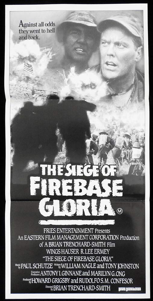 THE SIEGE OF FIREBASE GLORIA Original Daybill Movie poster Brian Trenchard-Smith Vietnam
