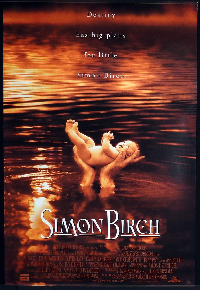SIMON BIRCH Original US One Sheet Movie poster Joseph Mazzello Oliver Platt David Strathairn