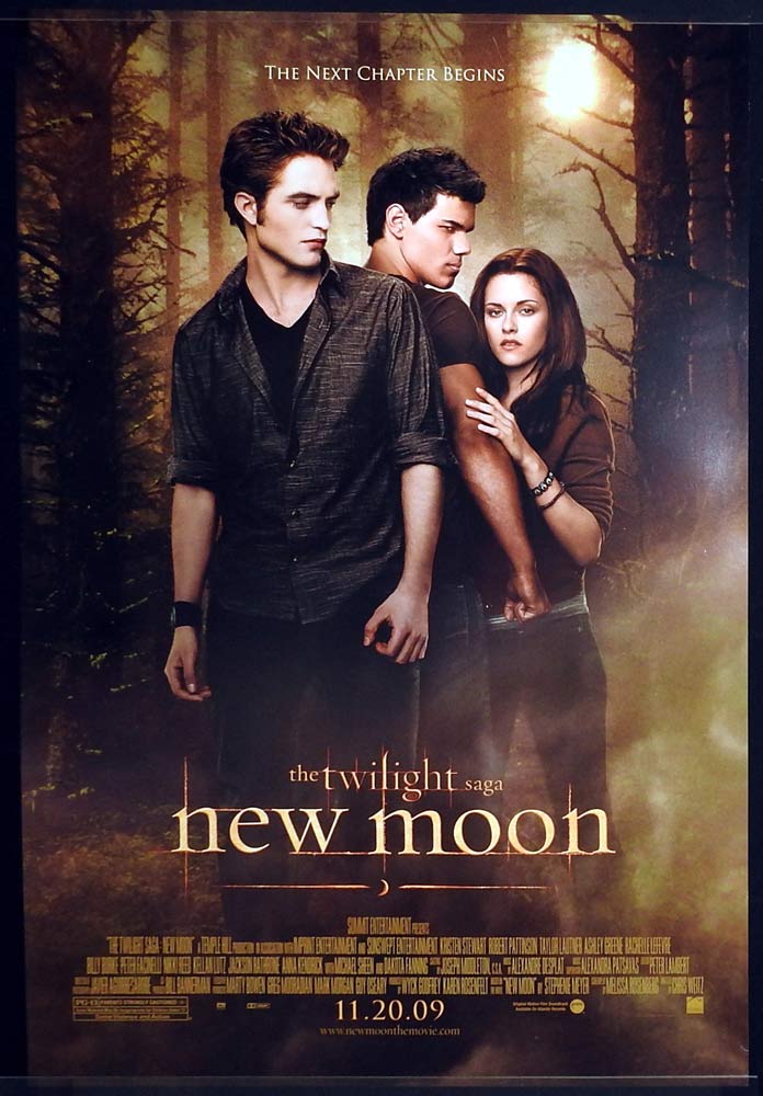 TWILIGHT NEW MOON Original US One Sheet Movie Poster Kristen Stewart Robert Pattinson