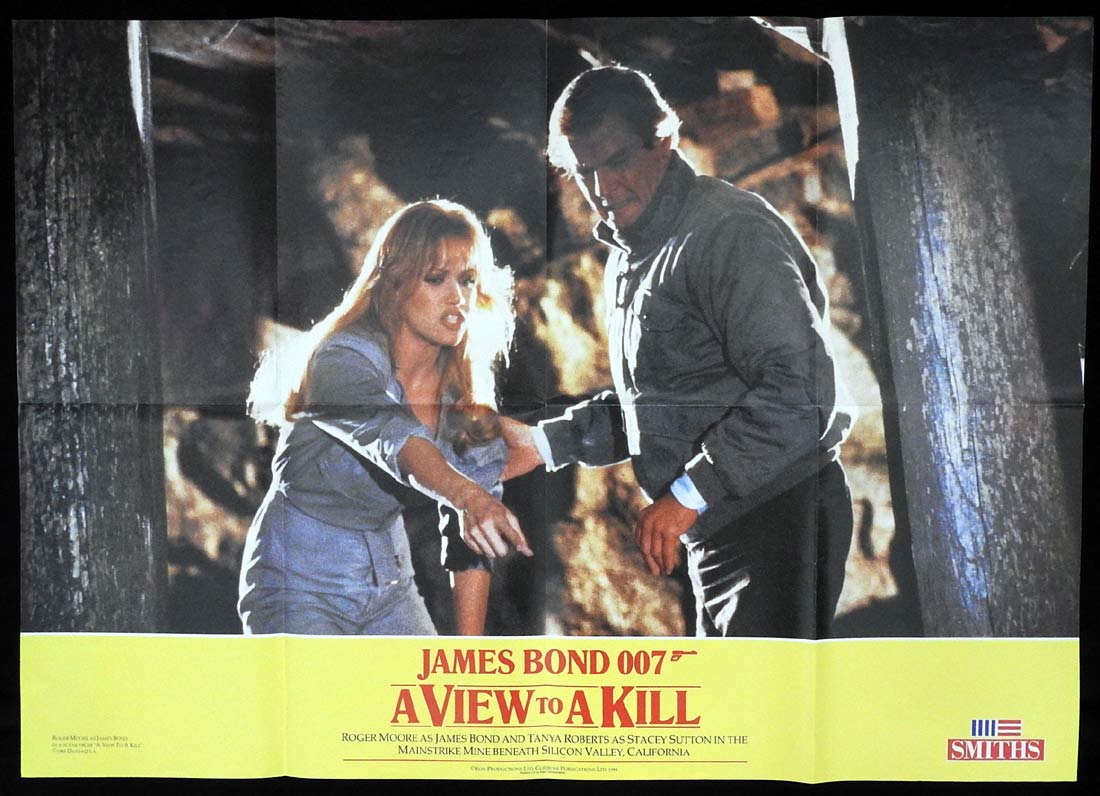 A VIEW TO A KILL Original English Photobuster Movie Poster 2 Roger Moore James Bond