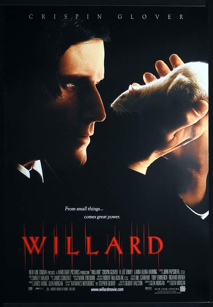 WILLARD Original US One Sheet Movie poster Crispin Glover Laura Elena Harring