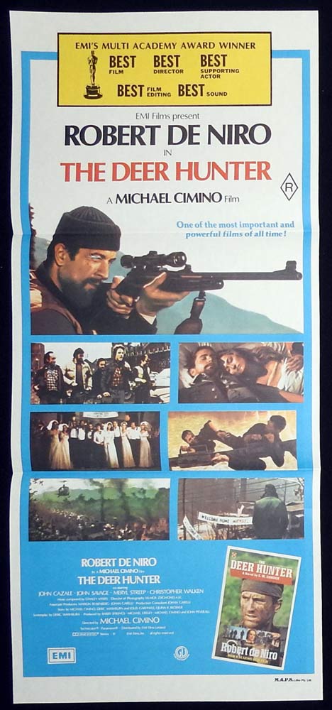 THE DEER HUNTER Original Daybill Movie poster Robert De Niro Christopher Walken