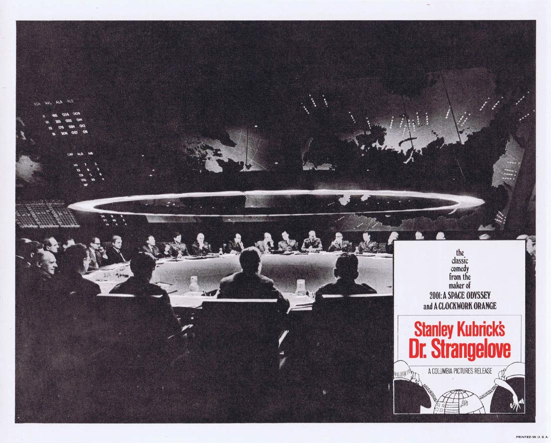 DR STRANGELOVE Original US INT Lobby Card 1 Peter Sellers George C.Scott Stanley Kubrick