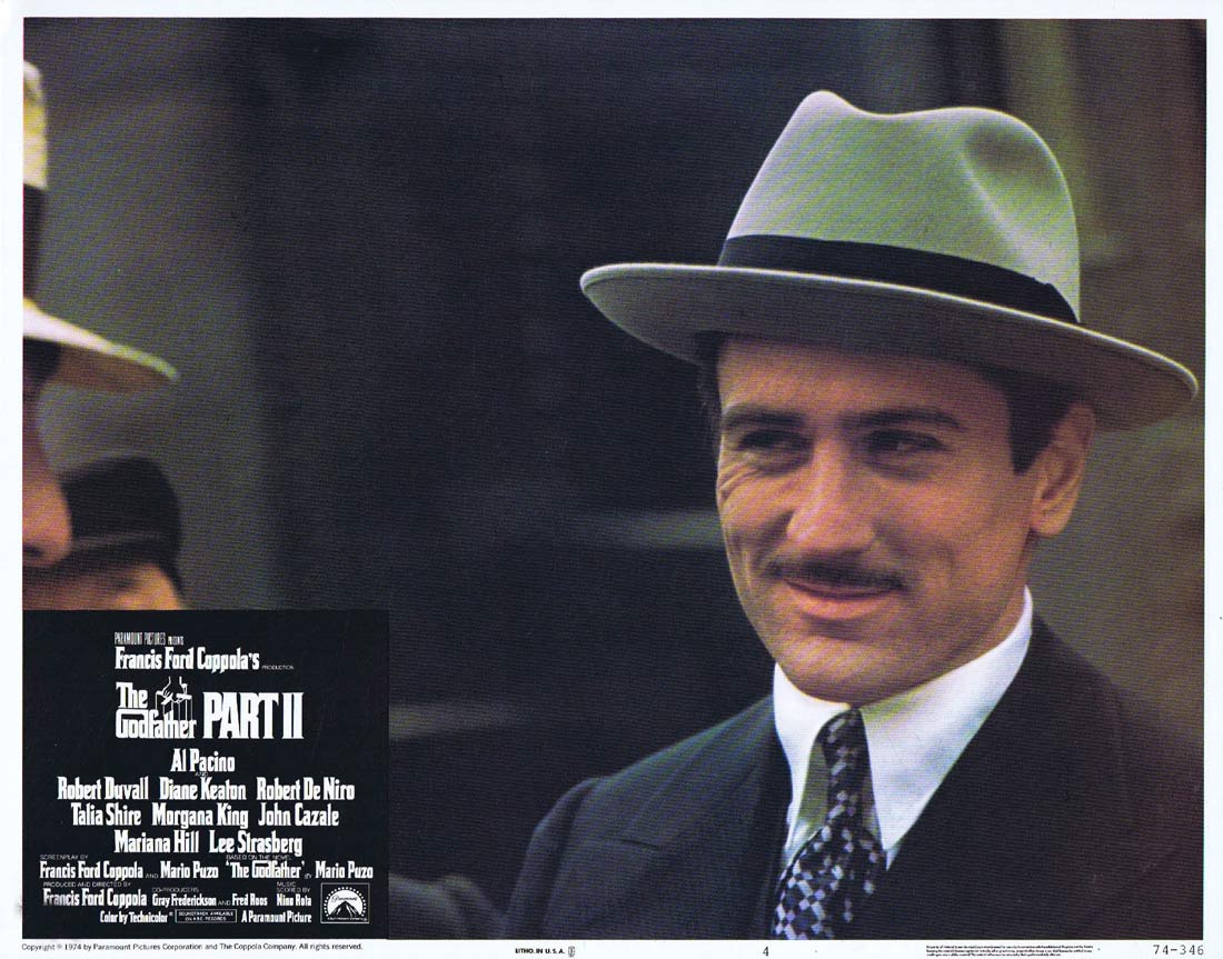 THE GODFATHER PART II Original US Lobby Card 4 Al Pacino Robert De Niro
