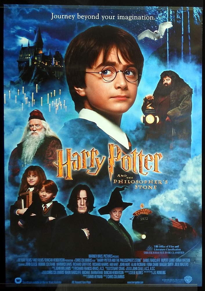HARRY POTTER AND THE PHILOSOPHERS STONE Original ROLLED AU One Sheet Movie poster Daniel Radcliffe