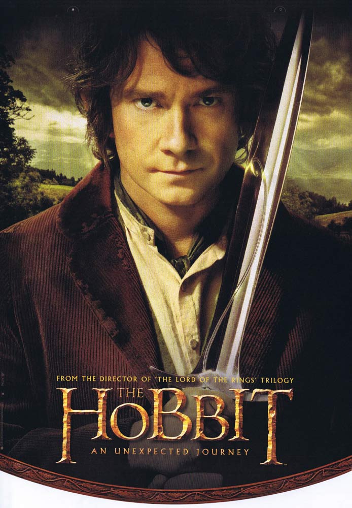 THE HOBBIT Original ROLLED DS Mini Banner Movie poster Style C Martin Freeman Ian McKellen