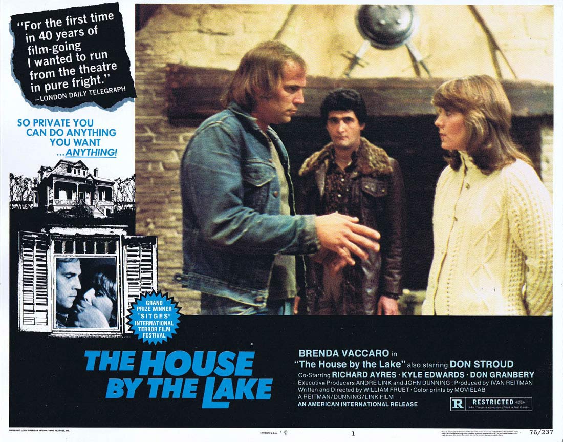 THE HOUSE BY THE LAKE aka DEATH WEEKEND Original US Lobby Card 1 Brenda Vaccaro Horror