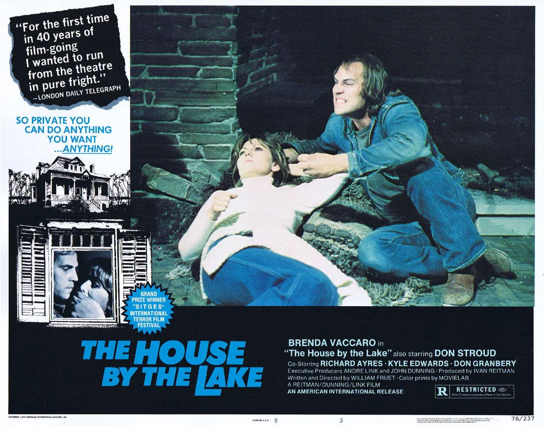 THE HOUSE BY THE LAKE aka DEATH WEEKEND Original US Lobby Card 3 Brenda Vaccaro Horror