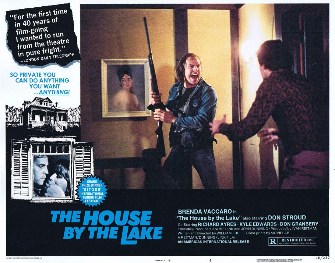 THE HOUSE BY THE LAKE aka DEATH WEEKEND Original US Lobby Card 4 Brenda Vaccaro Horror