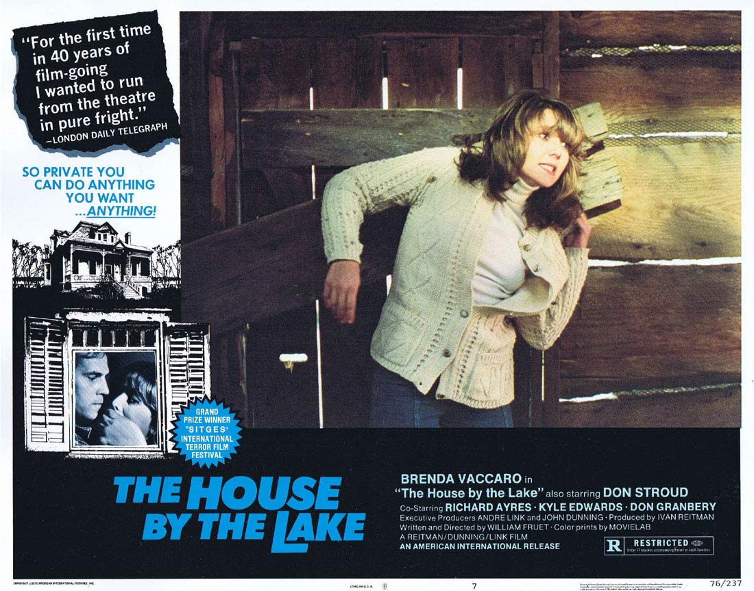 THE HOUSE BY THE LAKE aka DEATH WEEKEND Original US Lobby Card 7 Brenda Vaccaro Horror