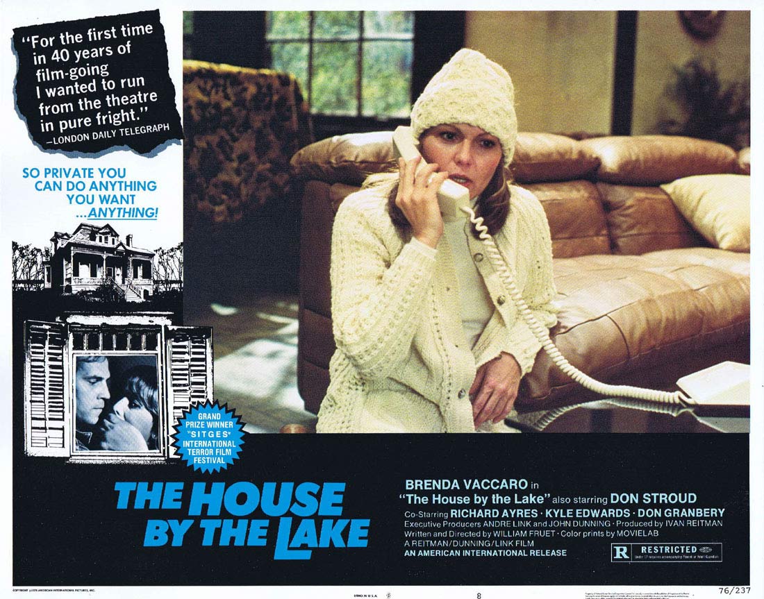 THE HOUSE BY THE LAKE aka DEATH WEEKEND Original US Lobby Card 8 Brenda Vaccaro Horror