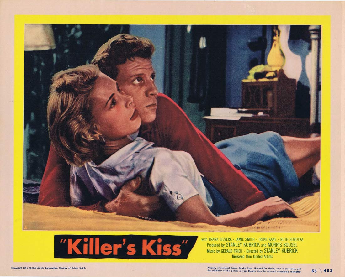 KILLER’S KISS Original US Lobby Card 2 Frank Silvera Stanley Kubrick Film Noir Classic