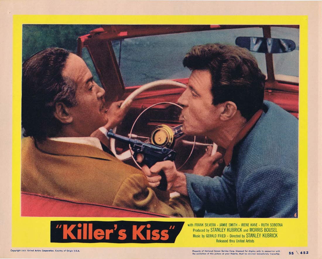 KILLER’S KISS Original US Lobby Card 6 Frank Silvera Stanley Kubrick Film Noir Classic