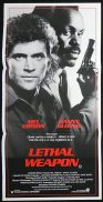 LETHAL WEAPON Original Daybill Movie poster Mel Gibson Danny Glover Gary Busey