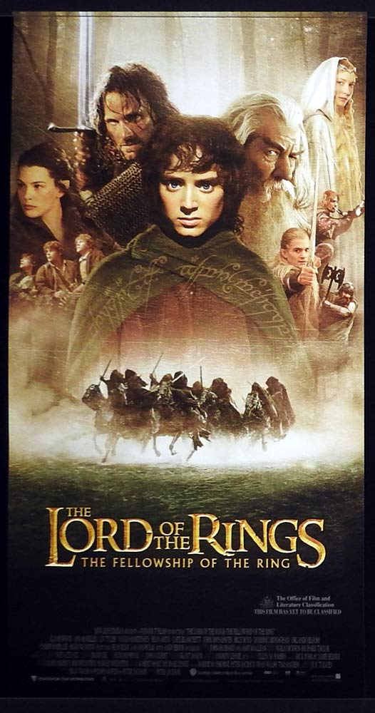 THE LORD OF THE RINGS THE FELLOWSHIP OF THE RING Original ROLLED Daybill Movie Poster