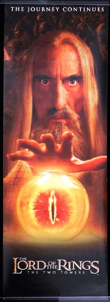 THE LORD OF THE RINGS THE TWO TOWERS Original ROLLED DOOR PANEL Movie Poster Sauron