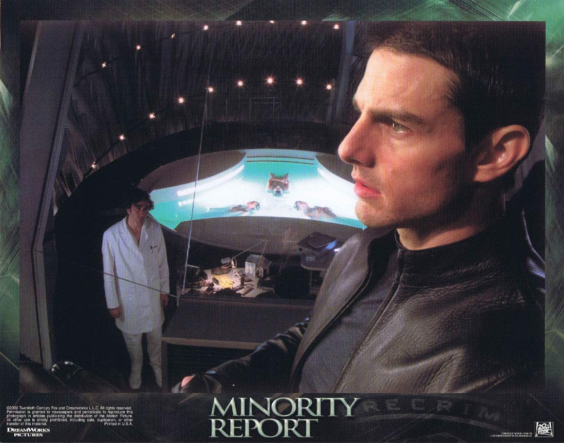 MINORITY REPORT Original US Lobby Card 1 Tom Cruise Colin Farrell