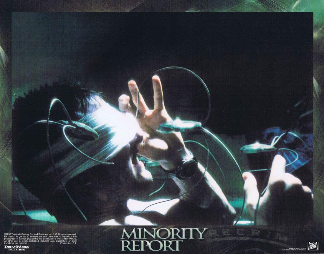MINORITY REPORT Original US Lobby Card 10 Tom Cruise Colin Farrell