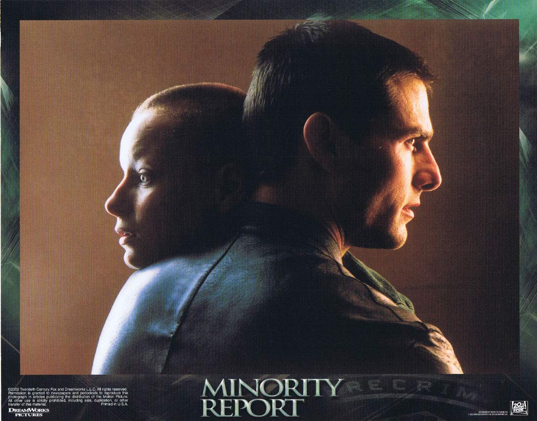 MINORITY REPORT Original US Lobby Card 3 Tom Cruise Colin Farrell