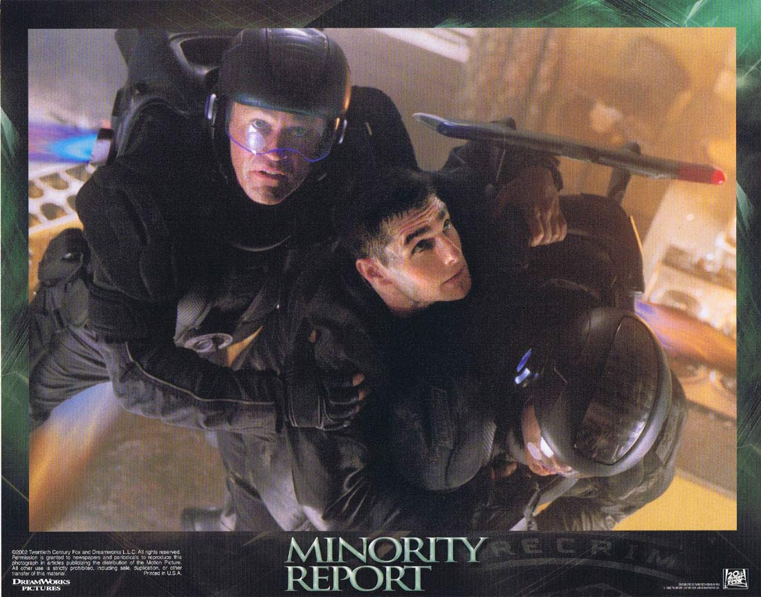 MINORITY REPORT Original US Lobby Card 7 Tom Cruise Colin Farrell