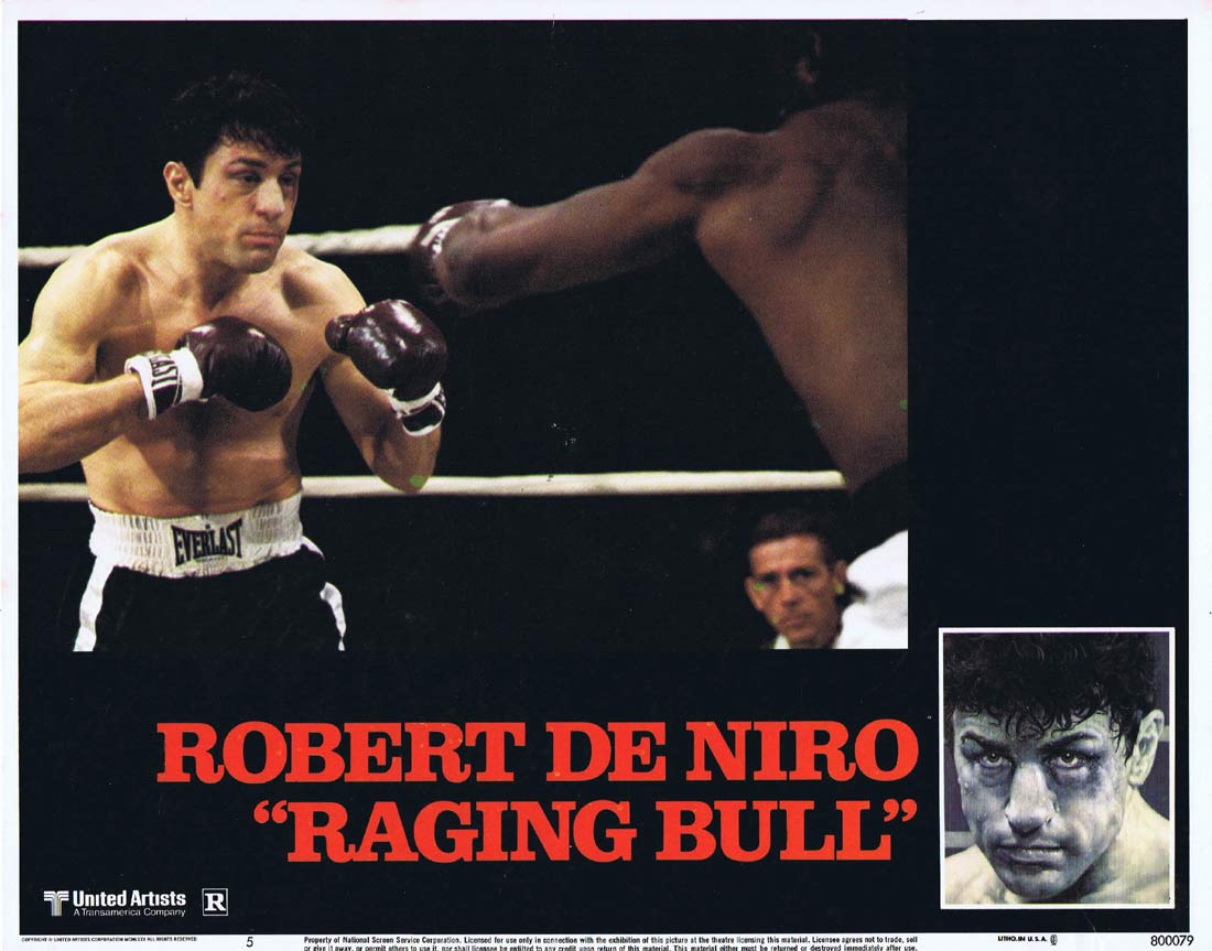 RAGING BULL Original Lobby Card 5 Robert De Niro Martin Scorsese Joe Pesci