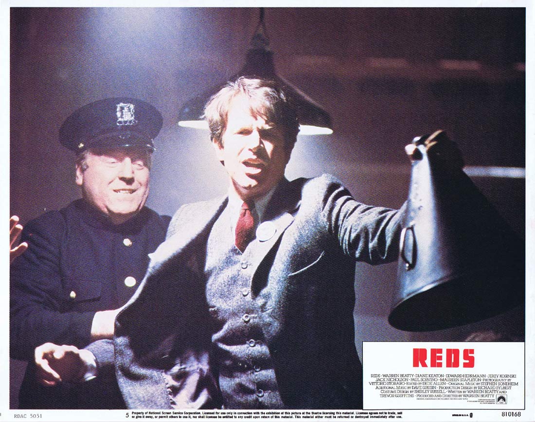 REDS Original Lobby Card 5 Warren Beatty Diane Keaton Jack Nicholson