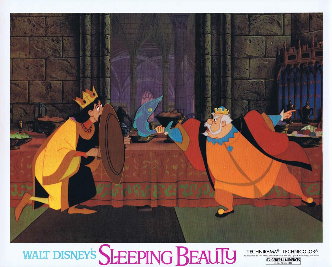 SLEEPING BEAUTY Original 1970r US Lobby card 3 Disney Classic