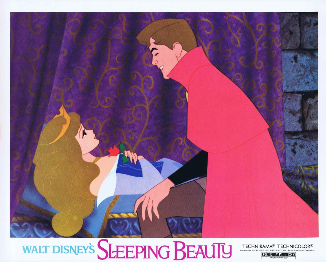 SLEEPING BEAUTY Original 1970r US Lobby card 4 Disney Classic