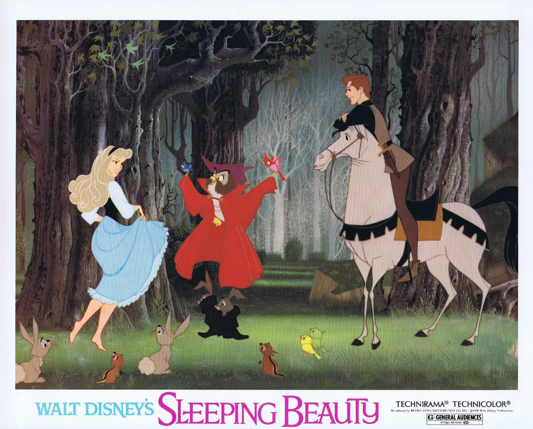 SLEEPING BEAUTY Original 1970r US Lobby card 5 Disney Classic