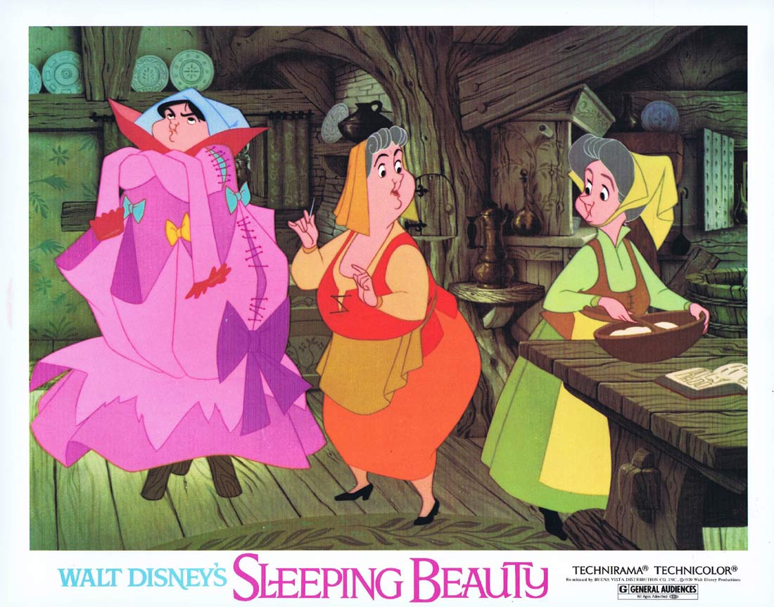 SLEEPING BEAUTY Original 1970r US Lobby card 6 Disney Classic